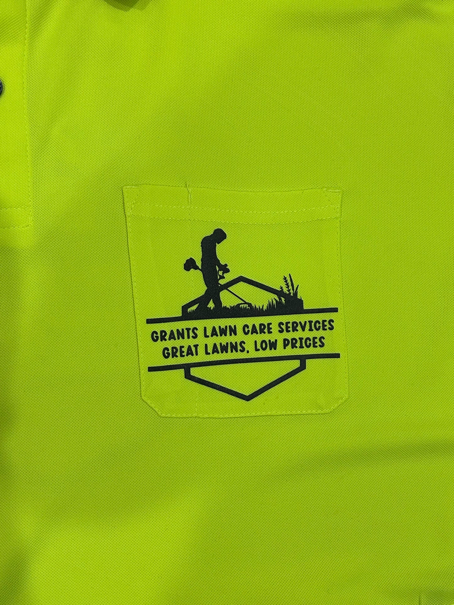 Business shirt for Grants lawn care service