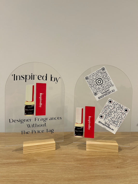 Plaques for a business 'Inspired by'