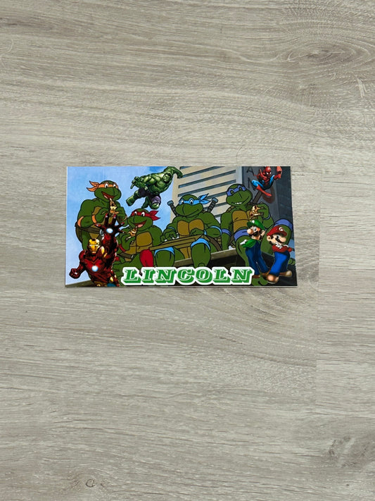 Waterproof lunchbox sticker