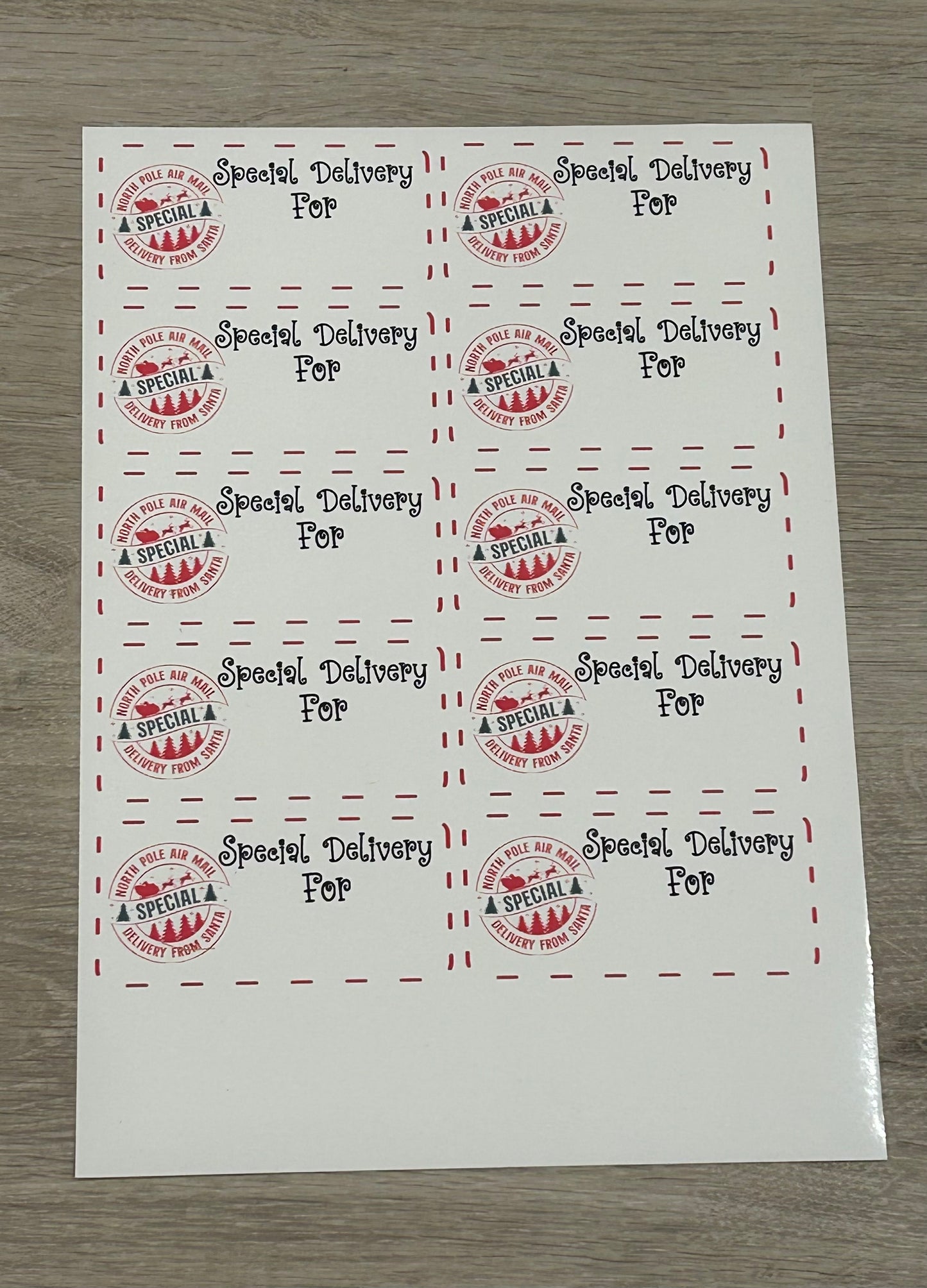 Santa Delivery Stickers