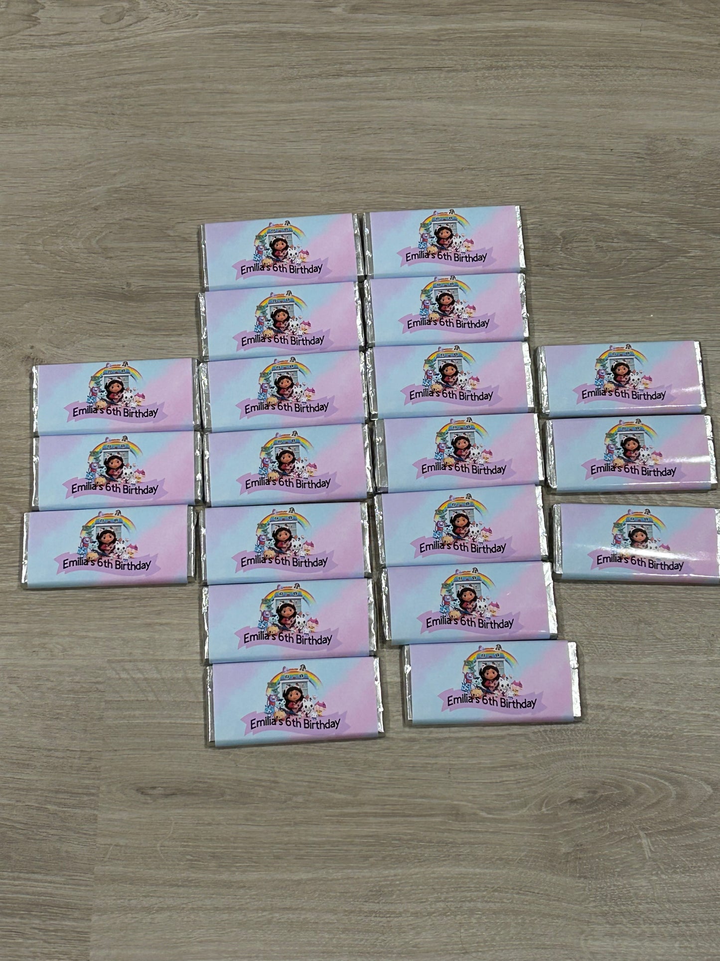 20 chocolates & 20 pop tops for Emilia’s birthday