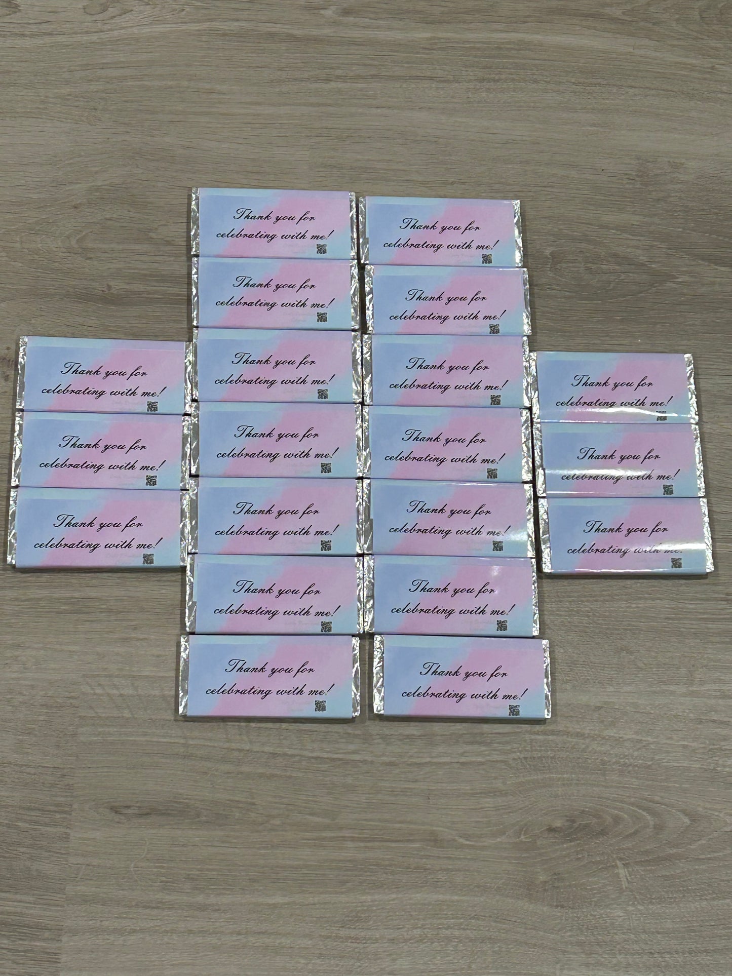 20 chocolates & 20 pop tops for Emilia’s birthday