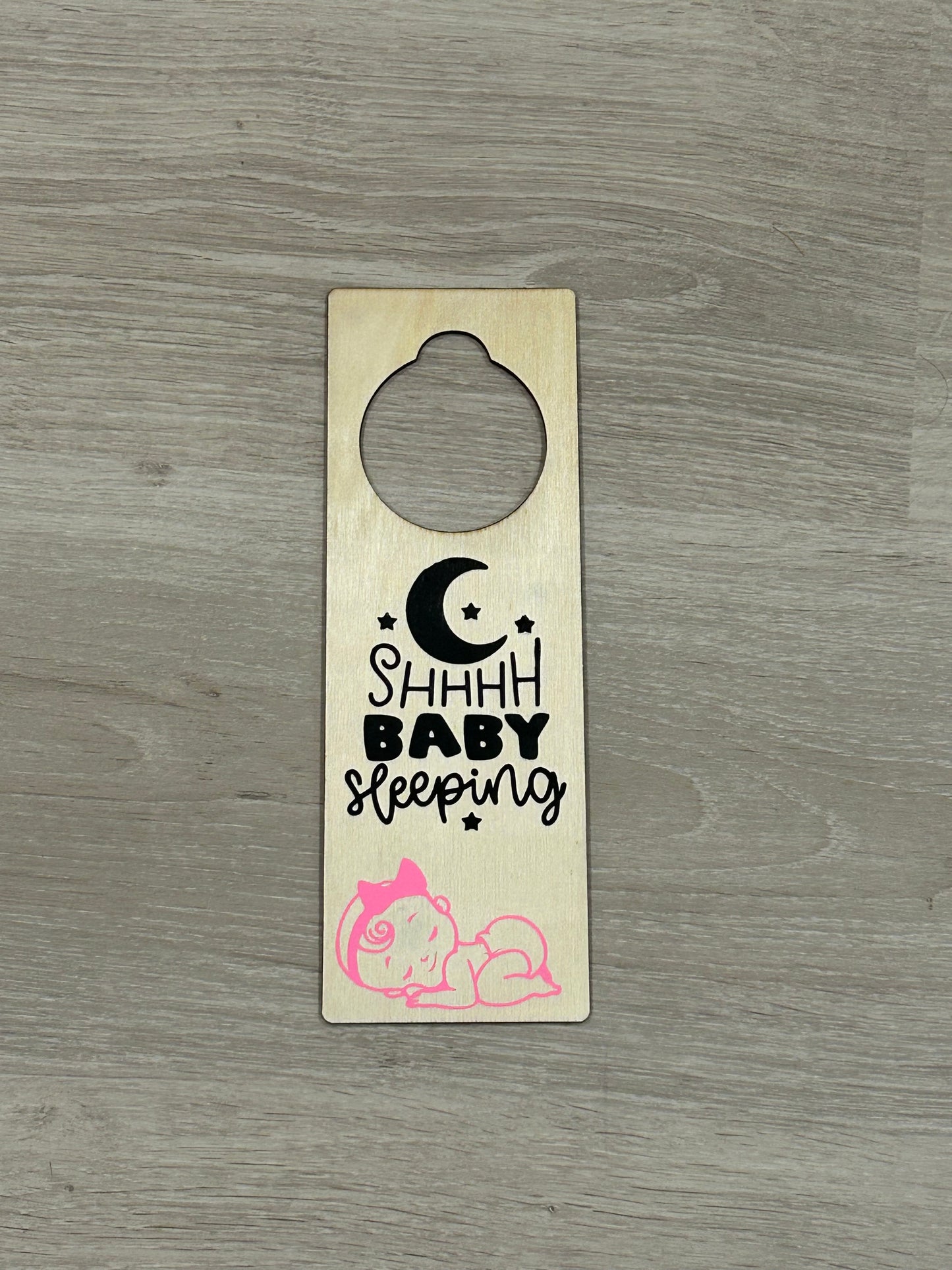 Baby Sleeping Door Sign