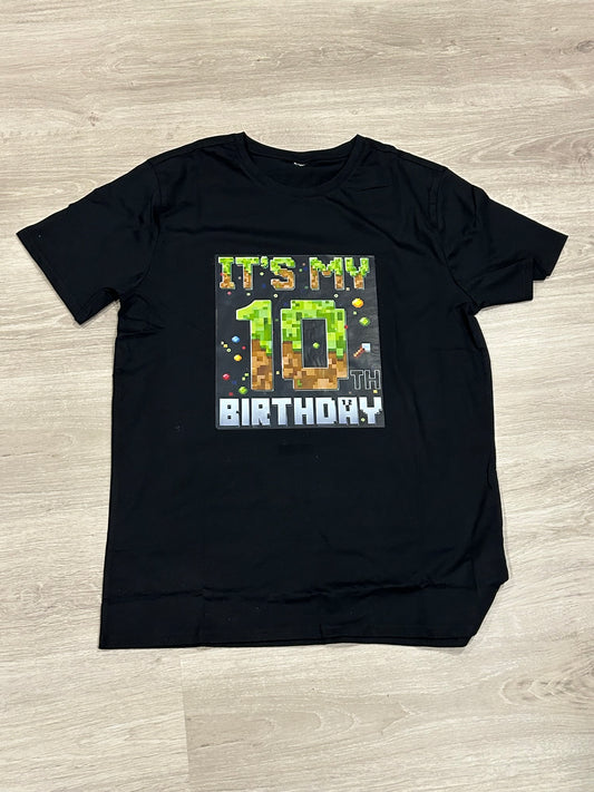 10th Minecraft Birthday Shirt