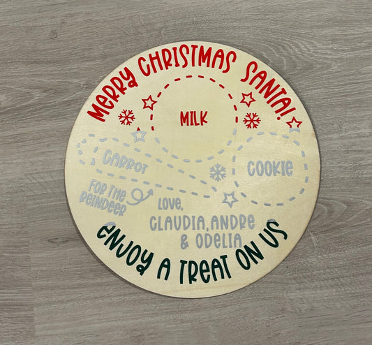 Santa and Reindeer Snack Board