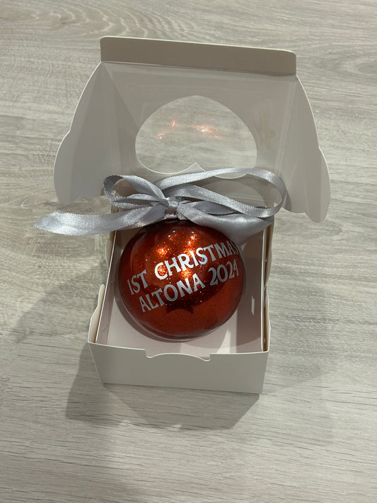 Bauble for her parents new home