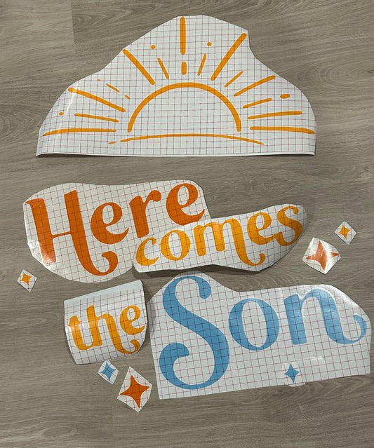 Here comes the son decal