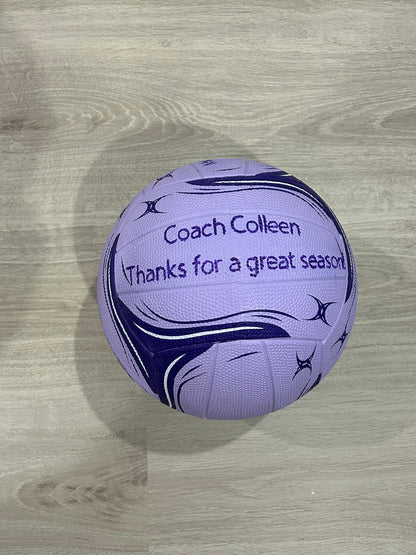 Netball Personalised for their Coach