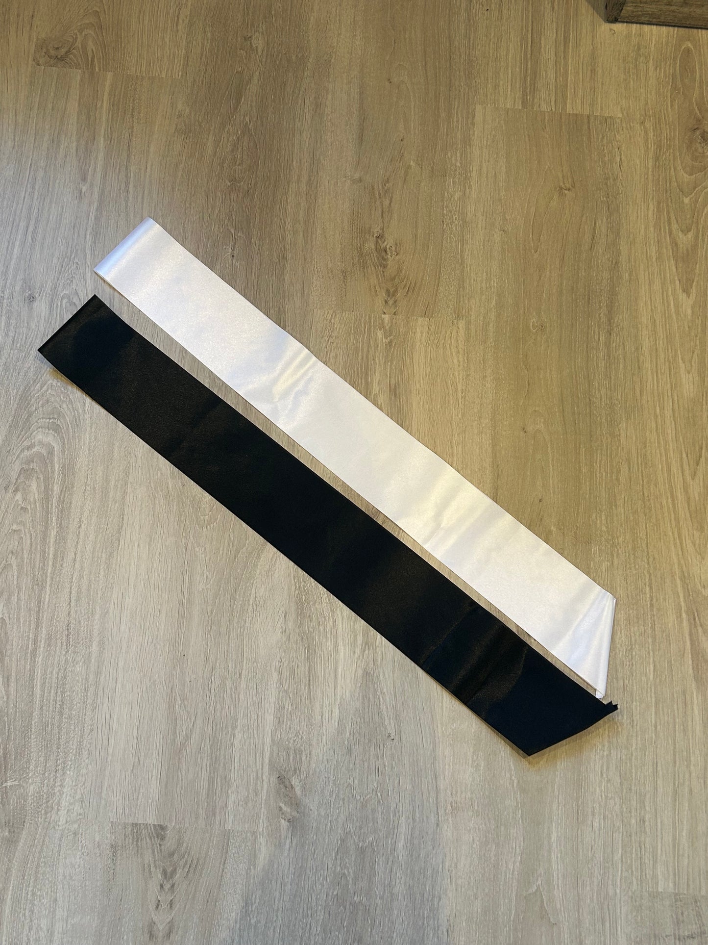 Satin Sashes - White or Black