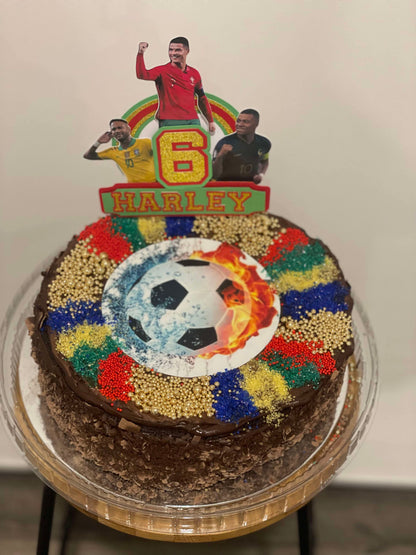 Soccer Cake topper for Harley