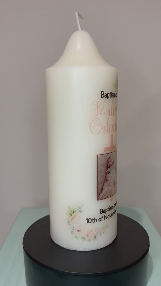 Match sash and cancel for a Baptism