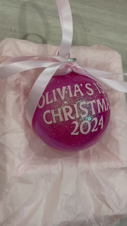 Olivia’s 1st Christmas Bauble