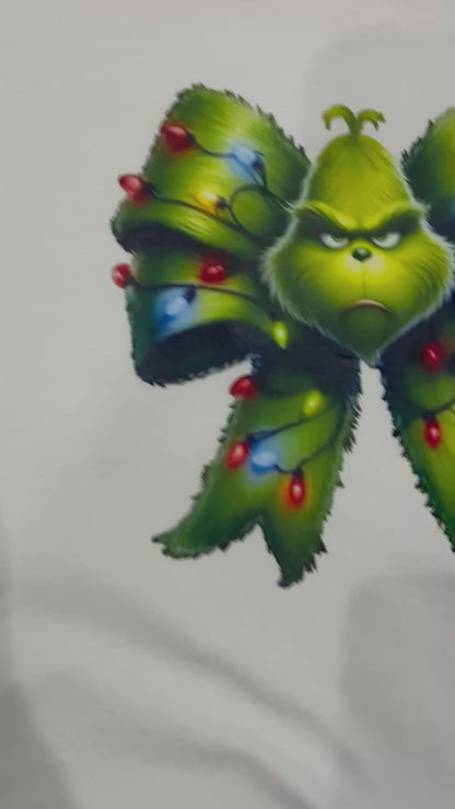 The Grinch bow shirt