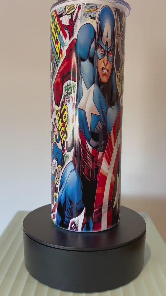 Tall Sublimation Tumbler - Captain America