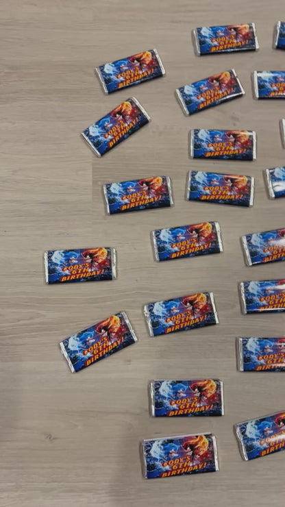 40 Sonic Themed Chocolates for Cody’s 6th Birthday