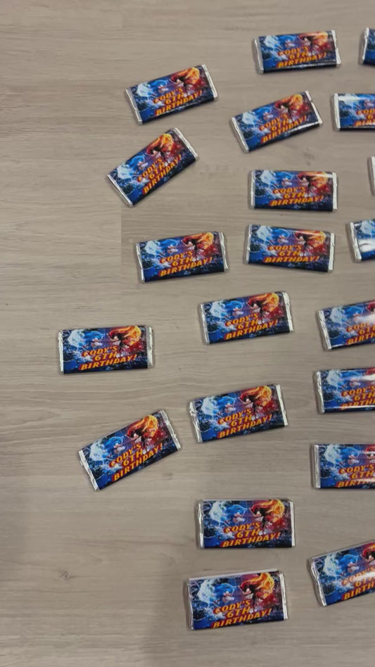 40 Sonic Themed Chocolates for Cody’s 6th Birthday