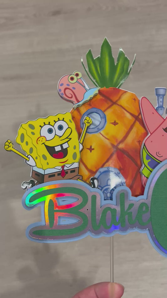 SpongeBob Cake Topper for Blake