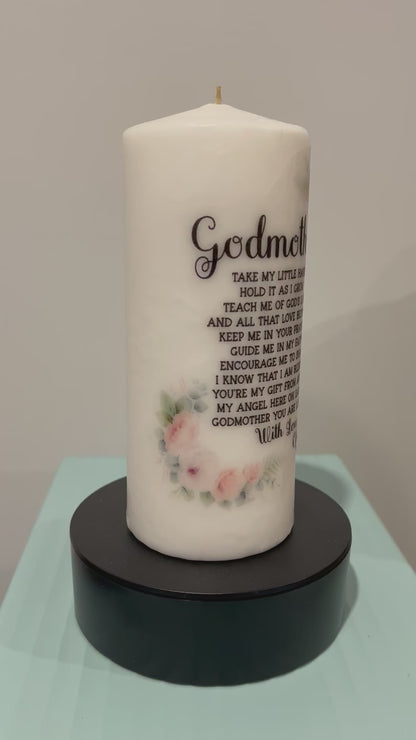 Matching Godparent Candles