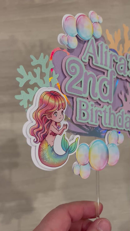 Alira’s 2nd Birthday Cake Topper
