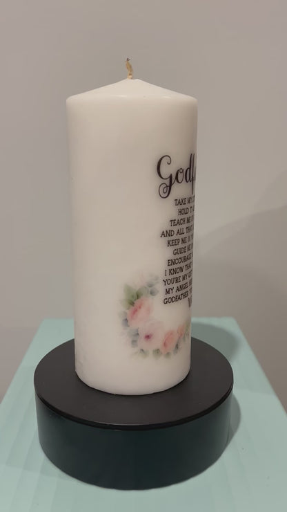 Matching Godparent Candles