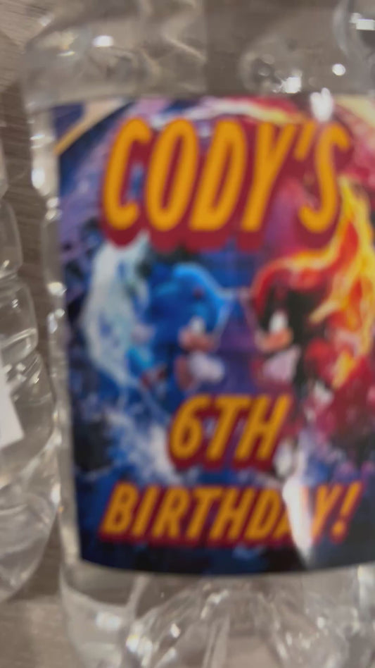 Cody's 6th Birthday Pop top bottles