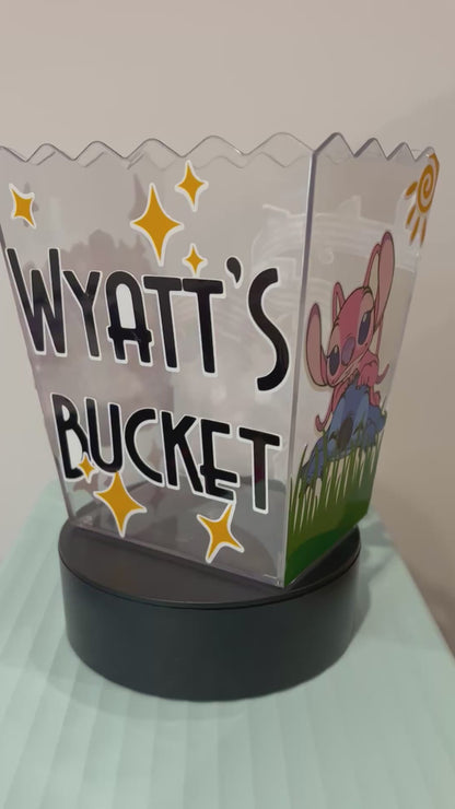 Popcorn bucket and tumbler - Lilo and Stitch Theme