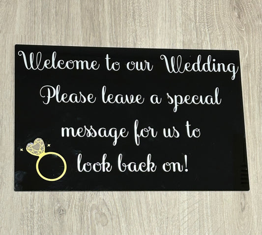Wedding Sign for gift book